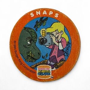 Vintage 1994 Burger King Kids Club Snaps Pog